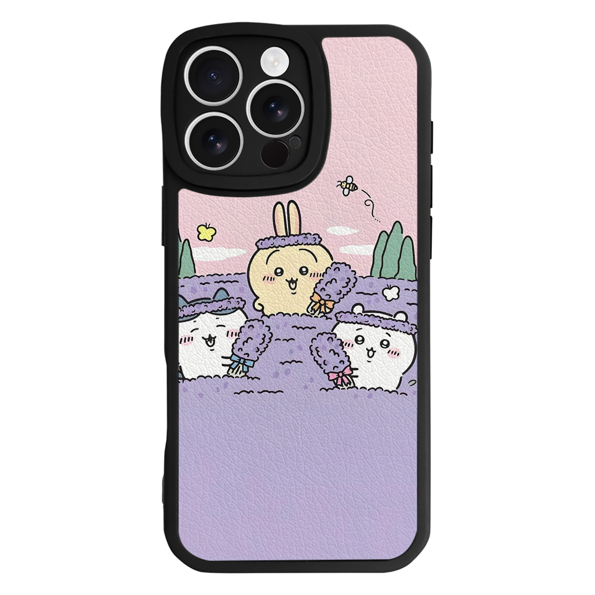 （画像用） ちいかわ Chii-kawa 【iPhone 16シリーズ対応】シリコンスマホケース（レザー調） 材質：シリコン